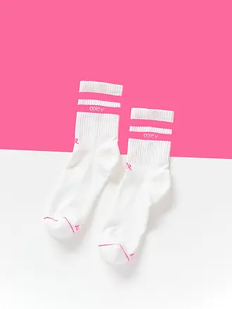 OOLEY | Chaussettes STREETMOOD blanc / citron | weiss